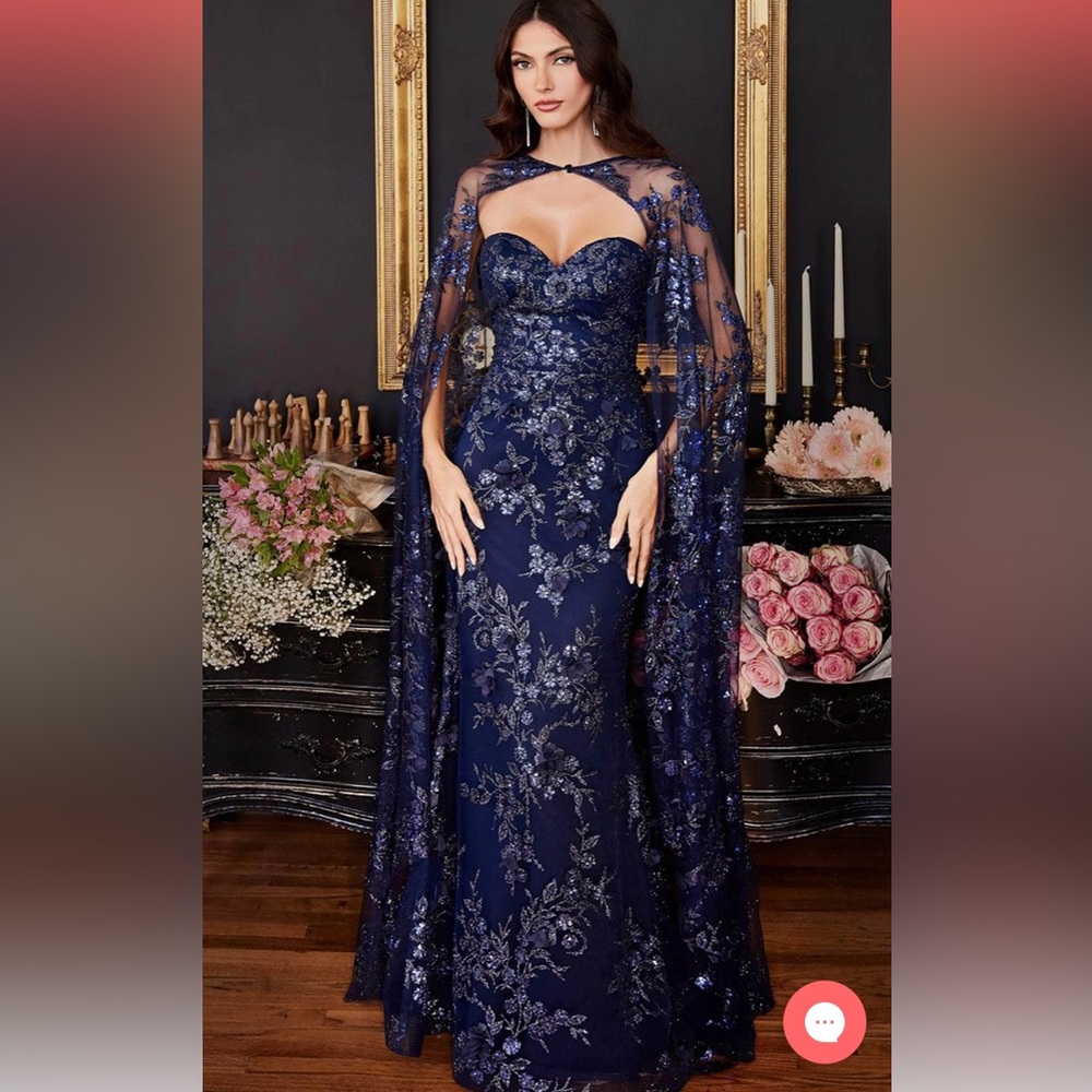 Ladivine Glitter Cape Dress